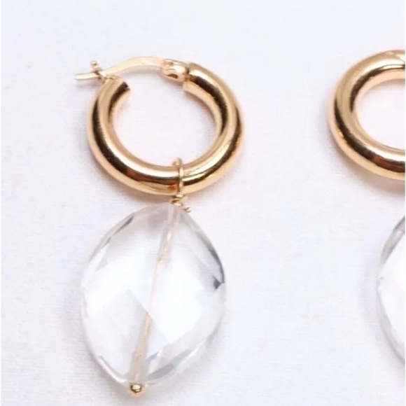 NWT REG$161 MAISON IREM CRYSTAL & TASSEL GOLD OVER 925 MISMATCHED … - Picture 2 of 4